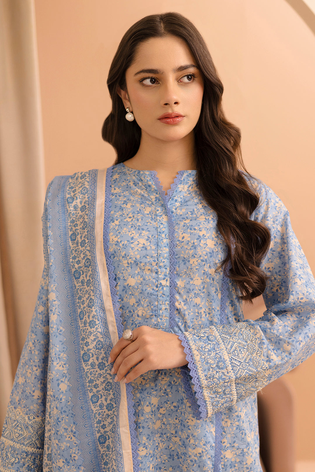 Embroidered Shirt Dupatta - 0175