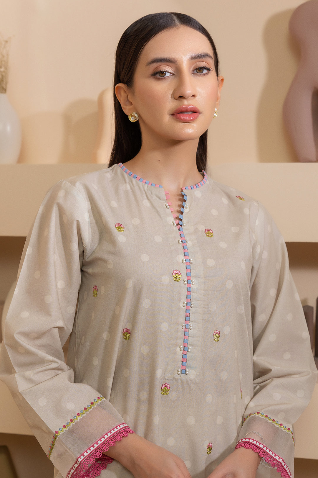 Embroidered Shirt Dupatta - 0177