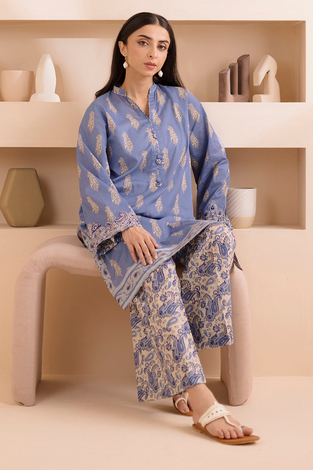 Embroidered Shirt Shalwar - 0231