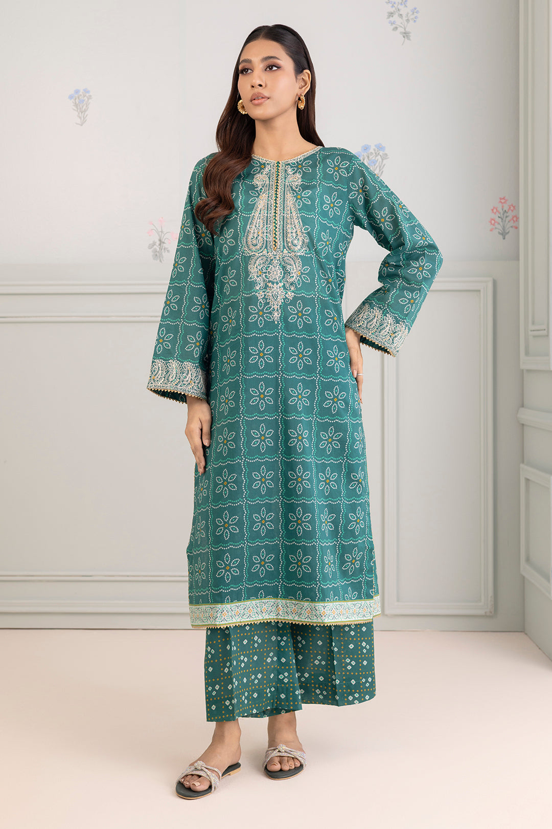 Embroidered Shirt Shalwar - 0233