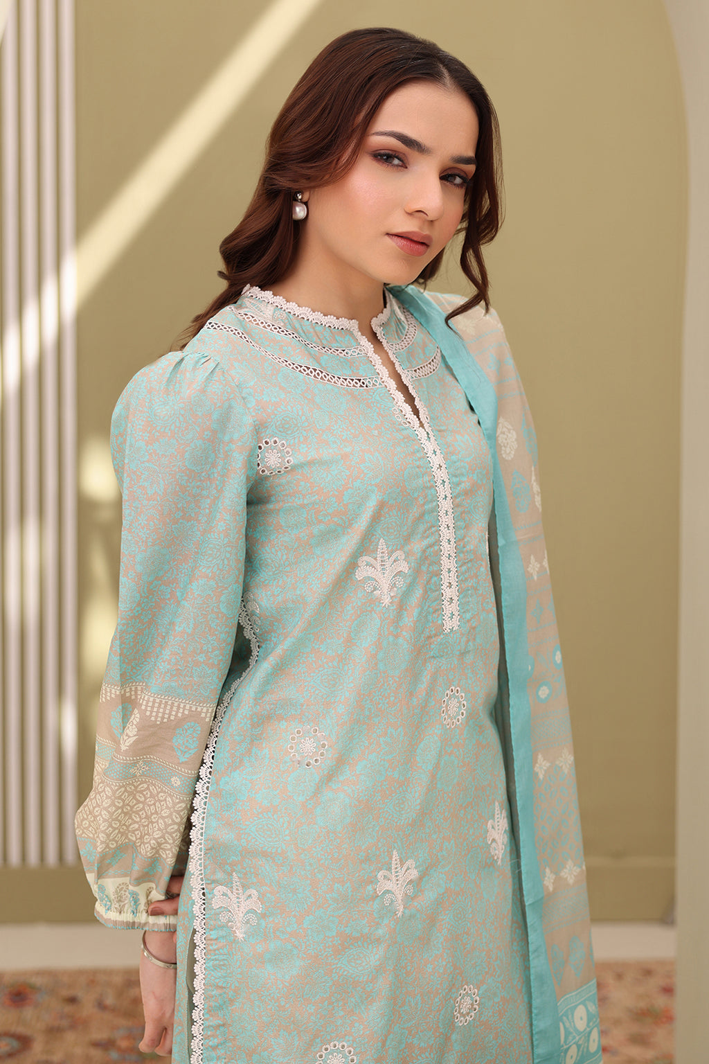 Embroidered Shirt Dupatta - 0240