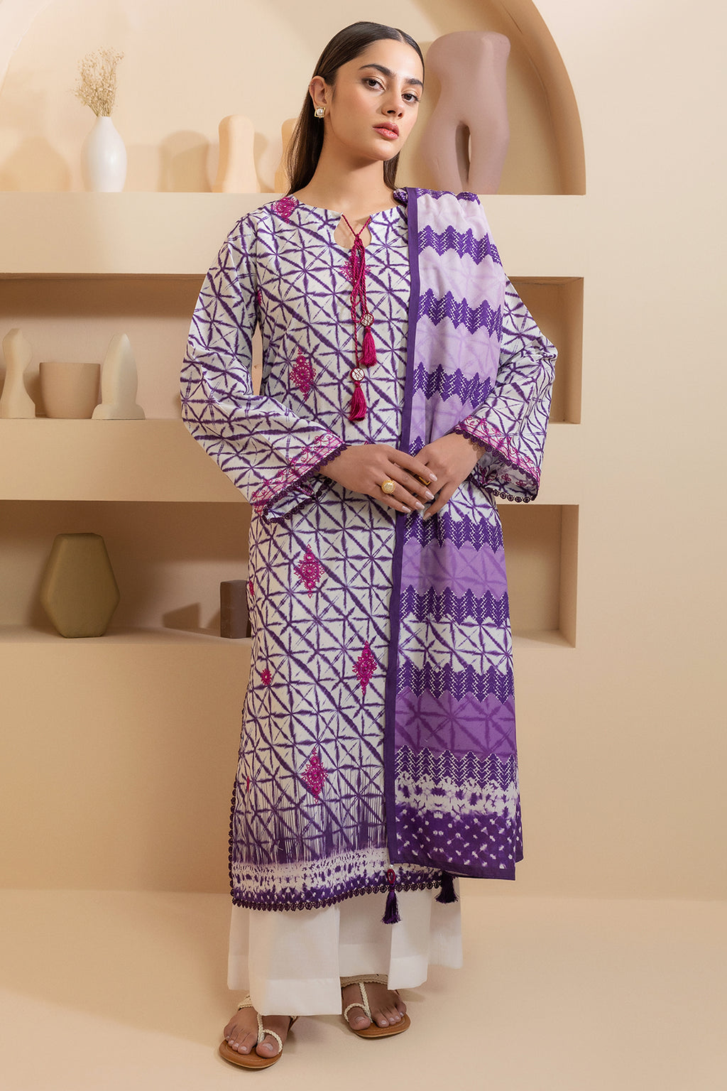 Embroidered Shirt Dupatta - 0241