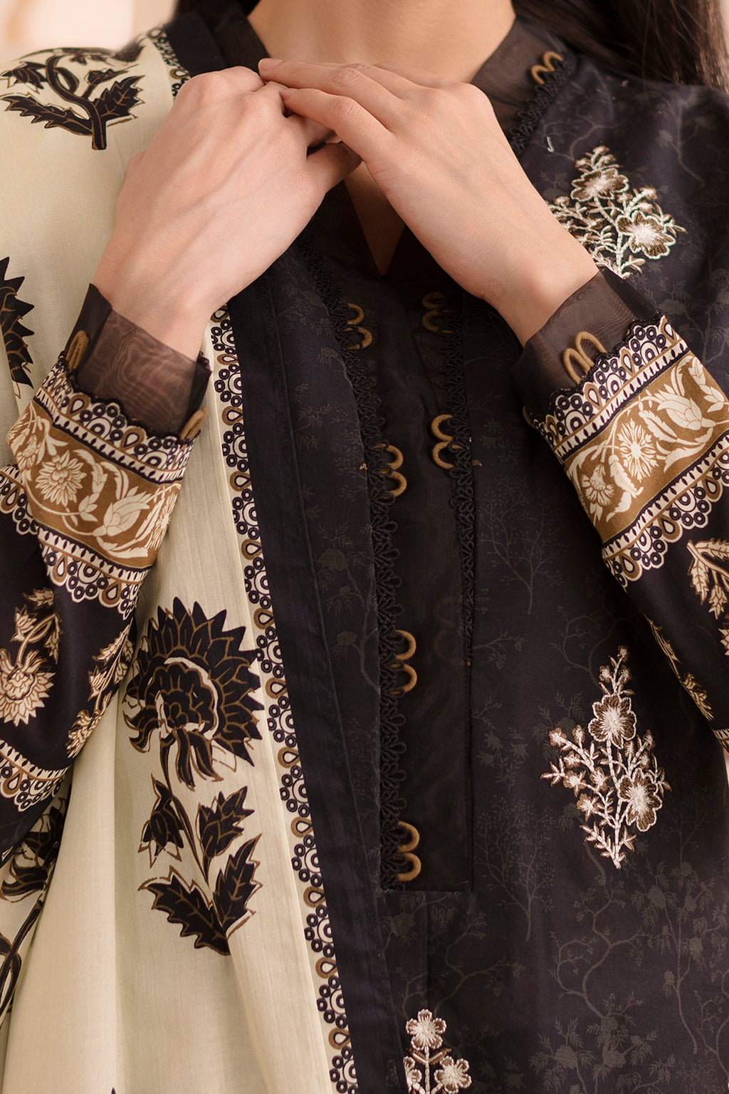 Embroidered Shirt Dupatta - 0242