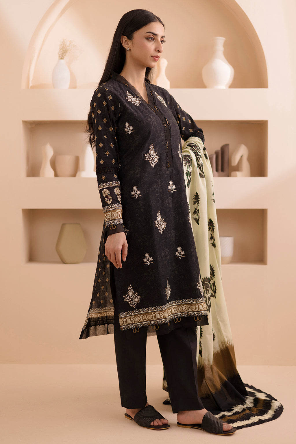 Embroidered Shirt Dupatta - 0242