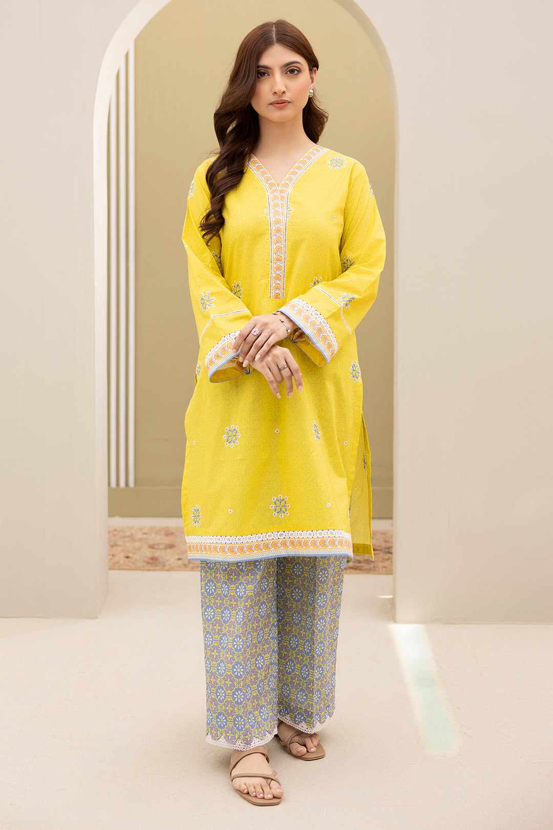 Embroidered Shirt Shalwar - 0310