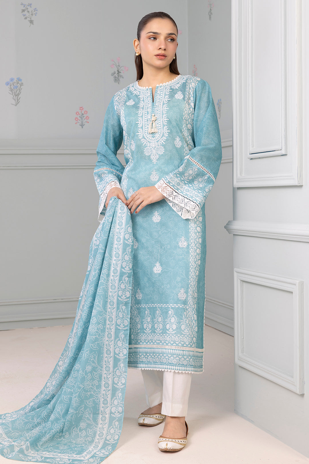 Embroidered Shirt Dupatta - 0311