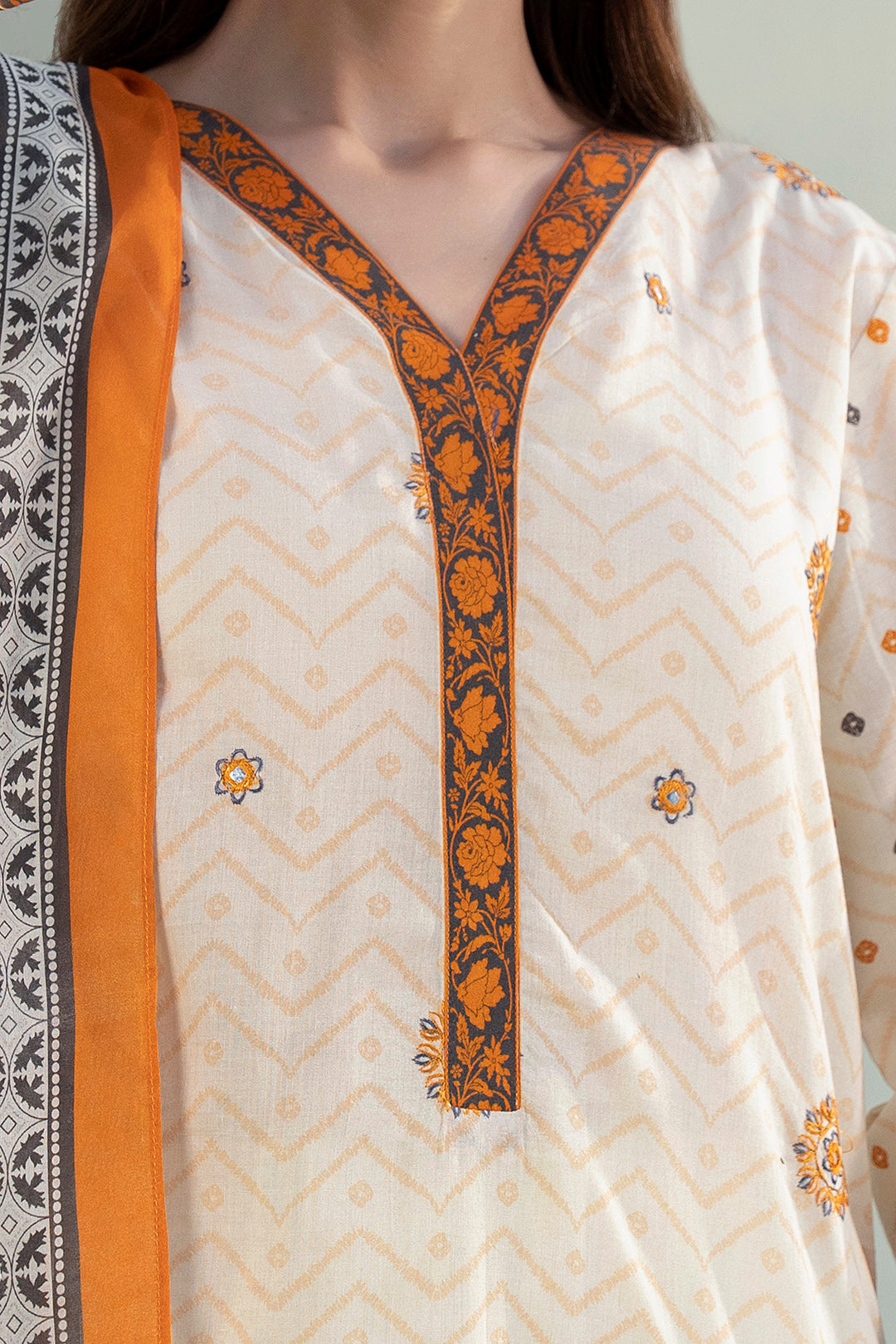 Embroidered Shirt Dupatta - 0312