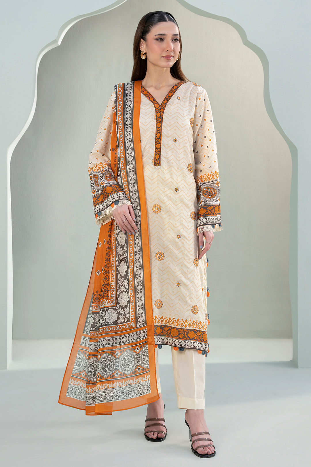 Embroidered Shirt Dupatta - 0312