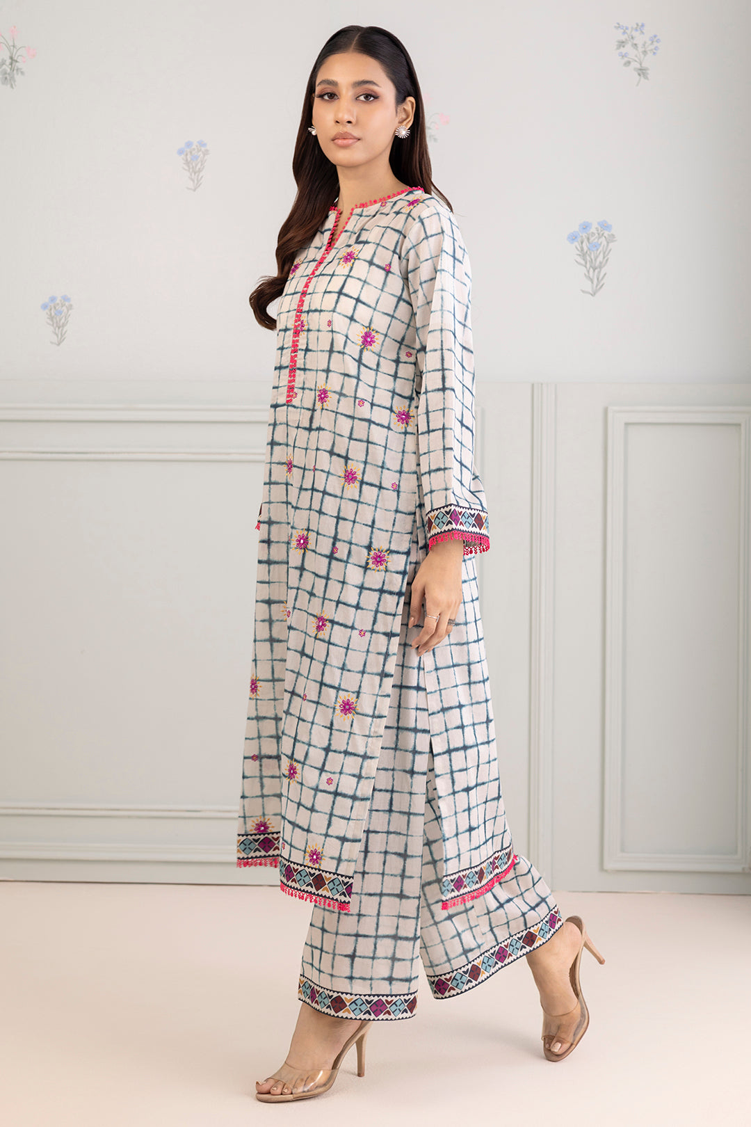 Embroidered Shirt Shalwar - 0372