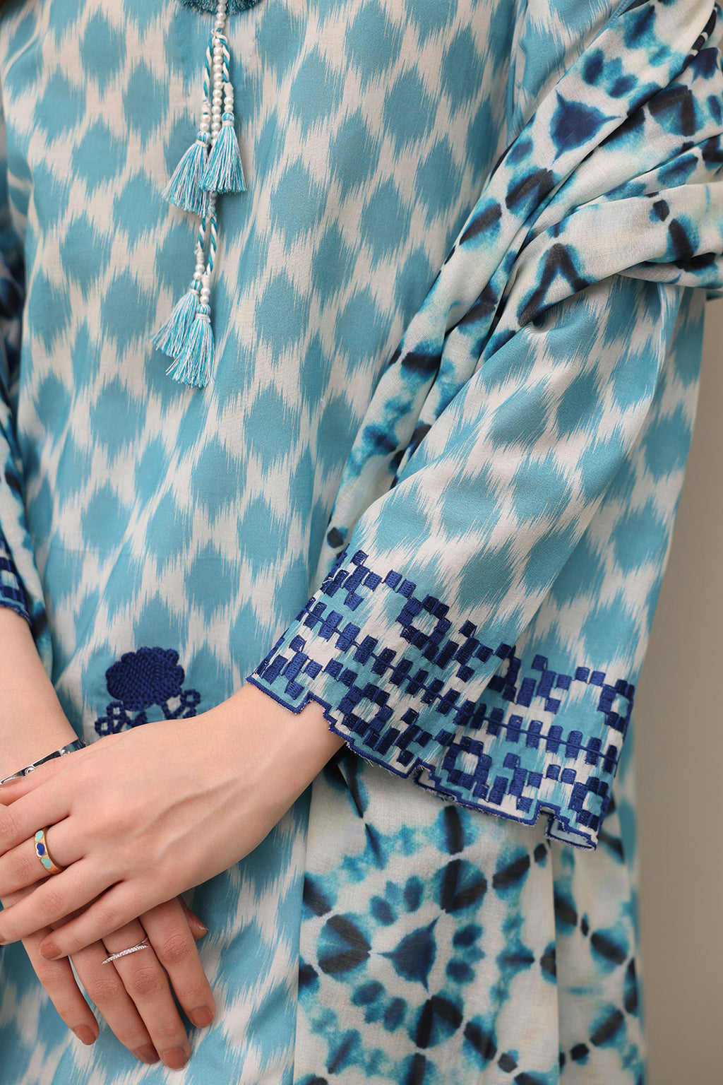 Embroidered Shirt Dupatta - 0374