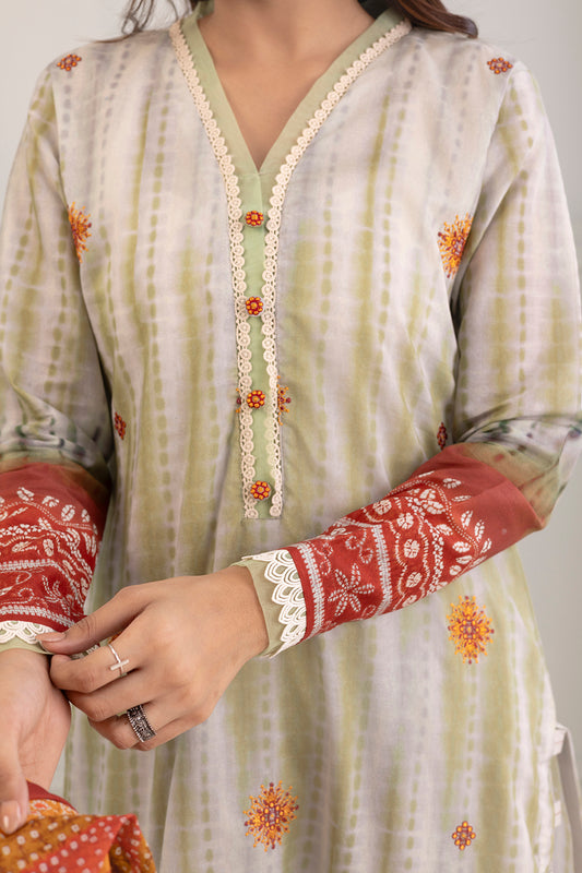 Embroidered Shirt Dupatta - 0375