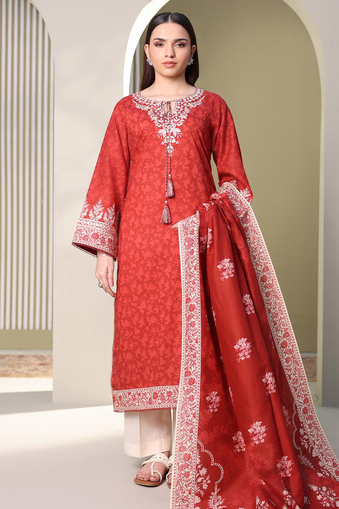 Embroidered Shirt Dupatta - 0376