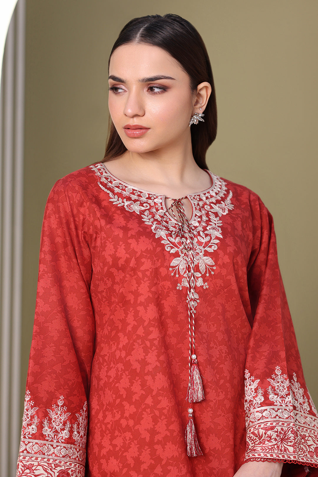 Embroidered Shirt Dupatta - 0376