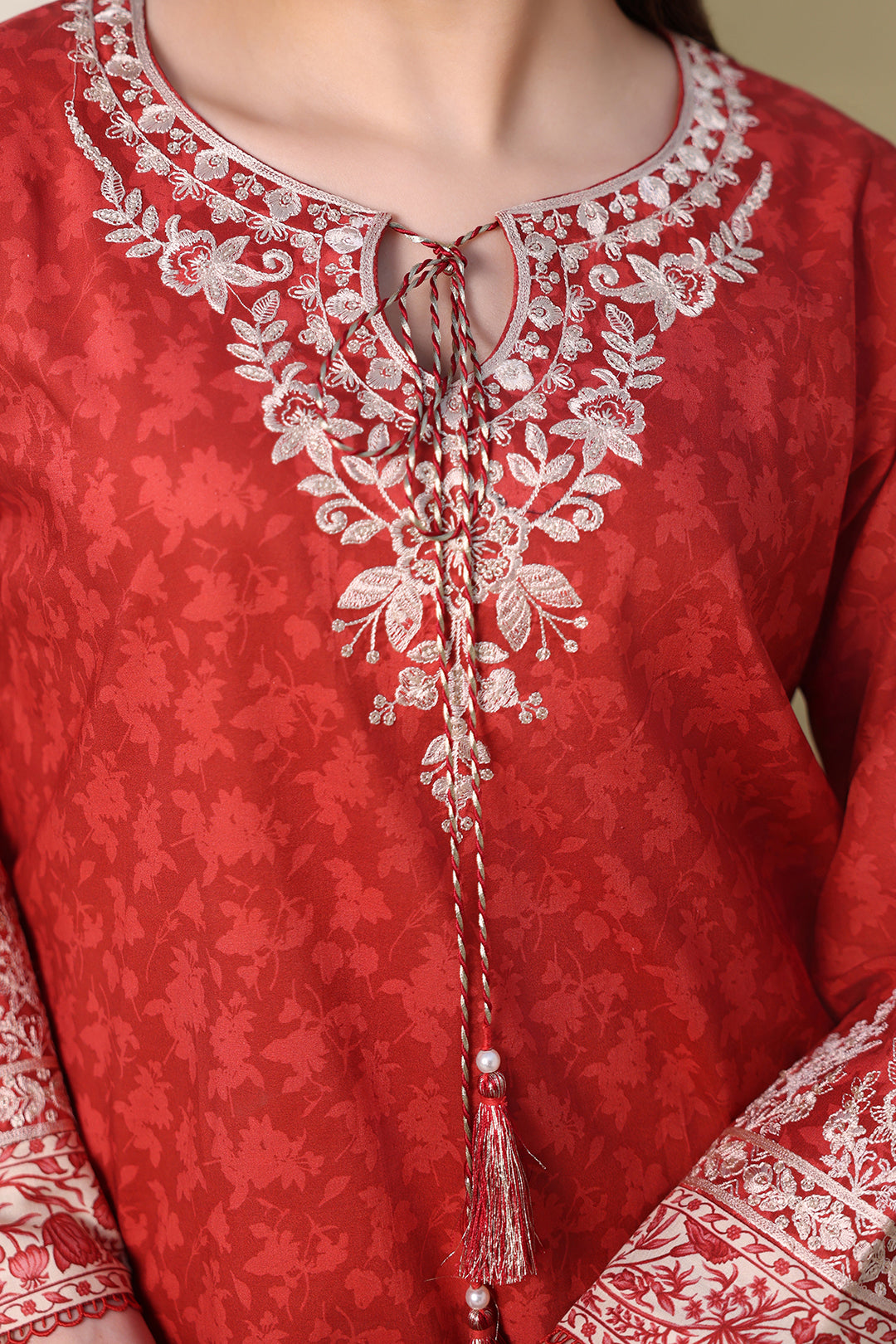 Embroidered Shirt Dupatta - 0376