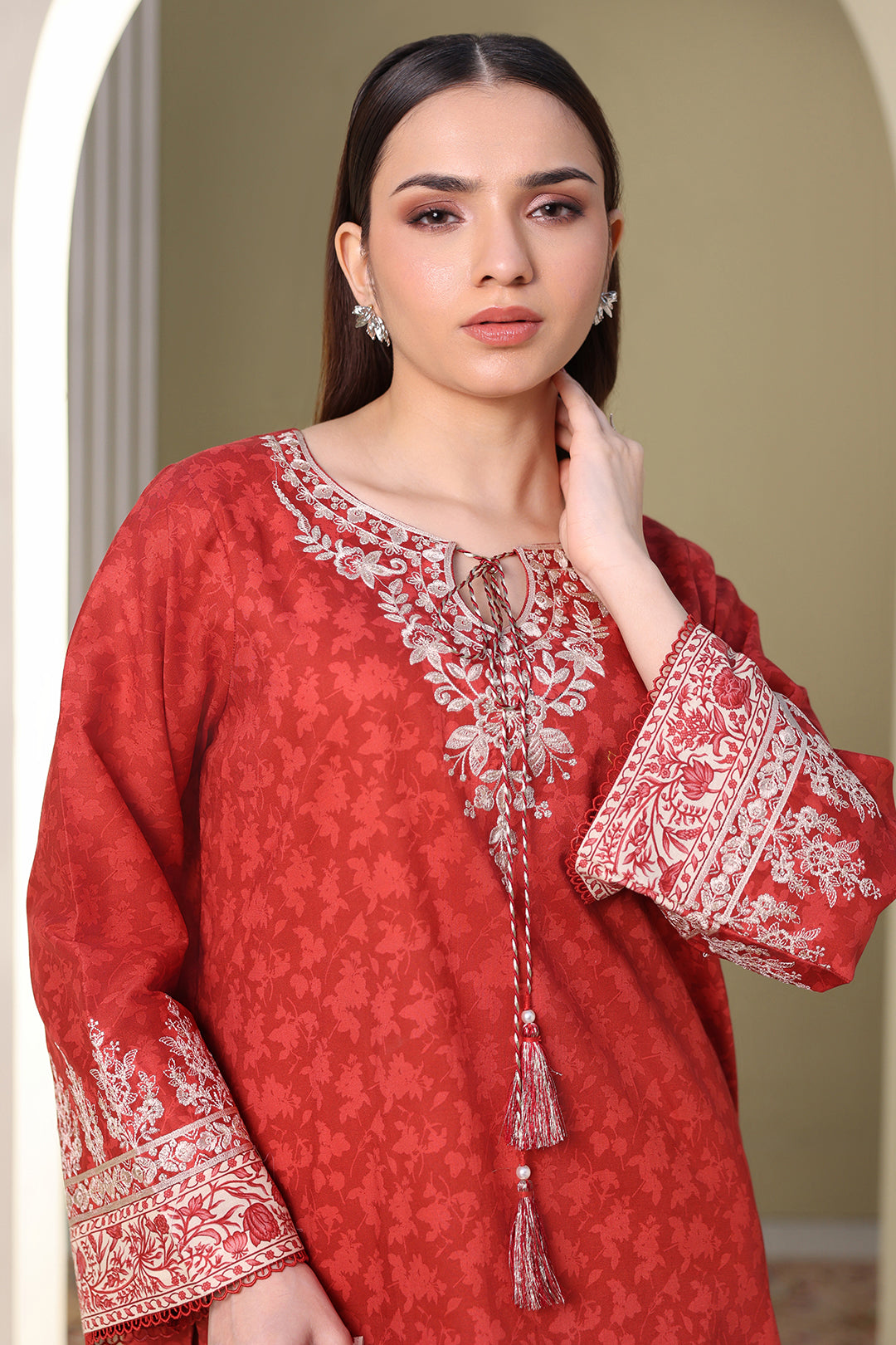 Embroidered Shirt Dupatta - 0376