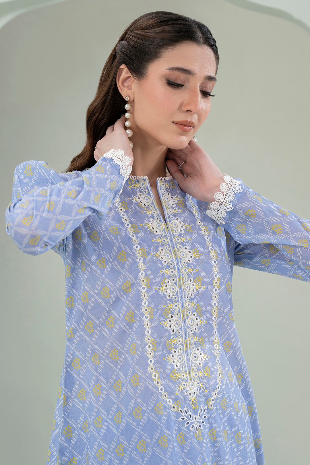 Embroidered Shirt Shalwar - 0417