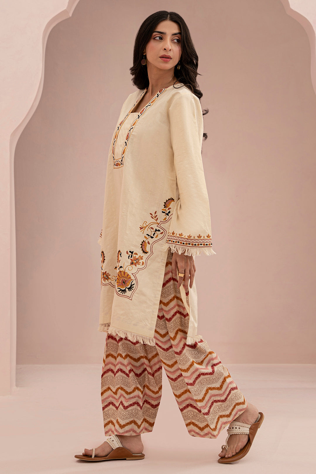 Embroidered Shirt Shalwar - 0418