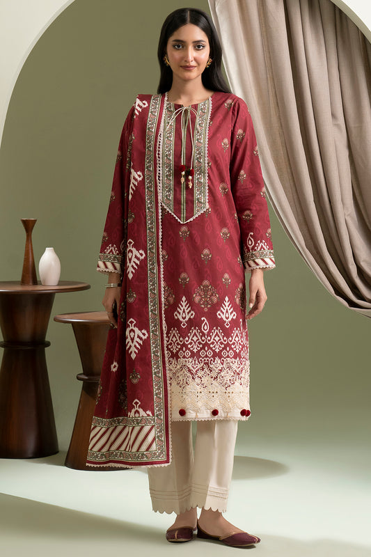 Embroidered Shirt Dupatta - 0421