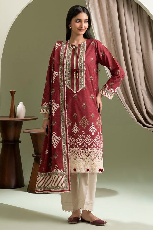 Embroidered Shirt Dupatta - 0421