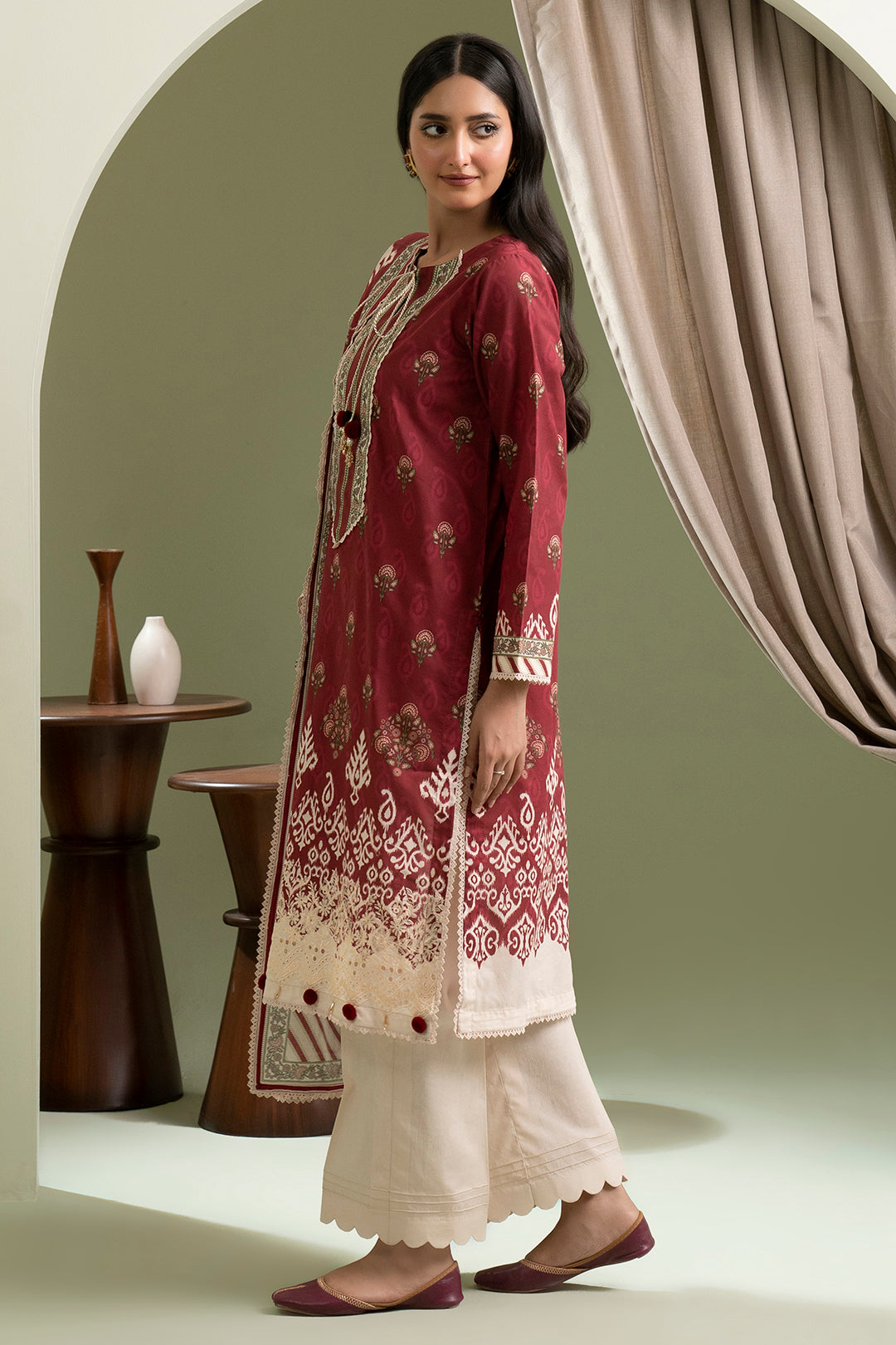 Embroidered Shirt Dupatta - 0421