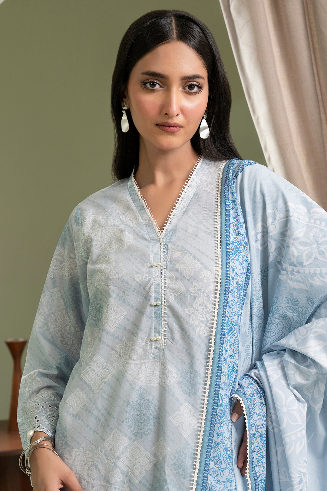 Embroidered Shirt Dupatta - 0422