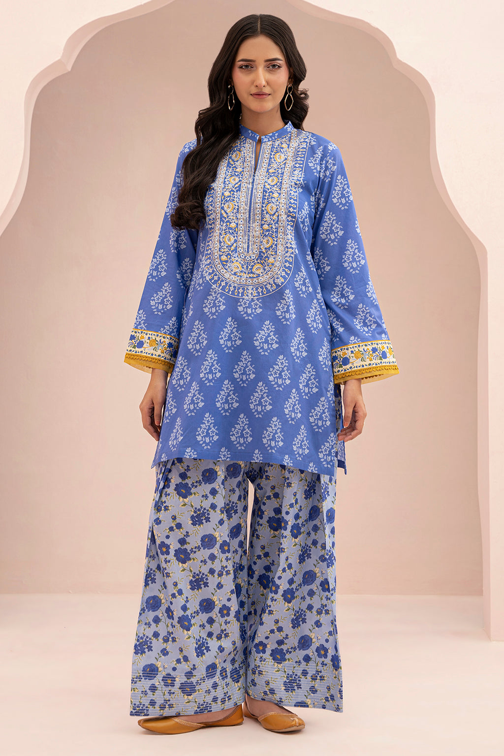 Embroidered Shirt Shalwar - 0485