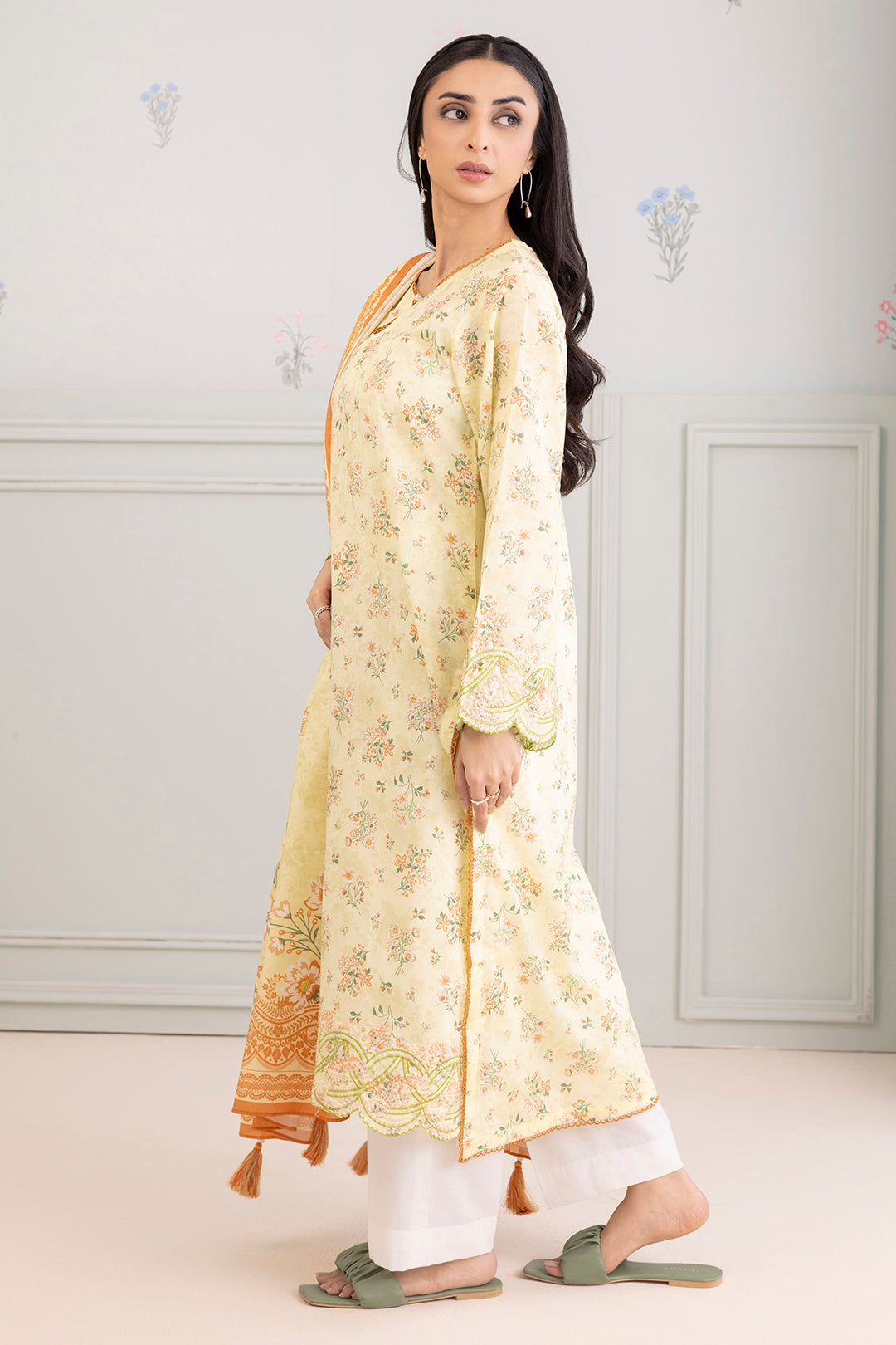 Embroidered Shirt Dupatta - 0486