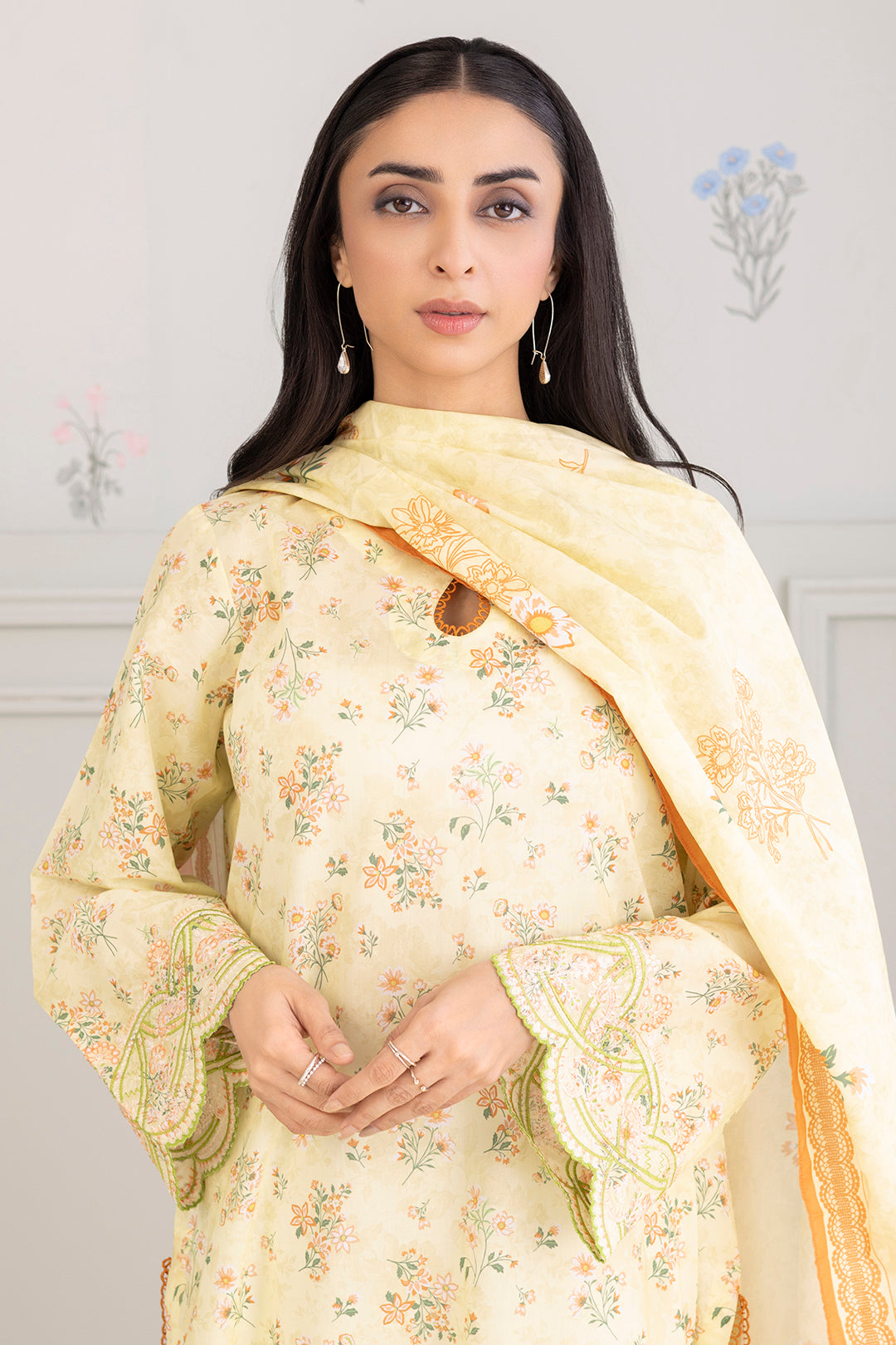 Embroidered Shirt Dupatta - 0486