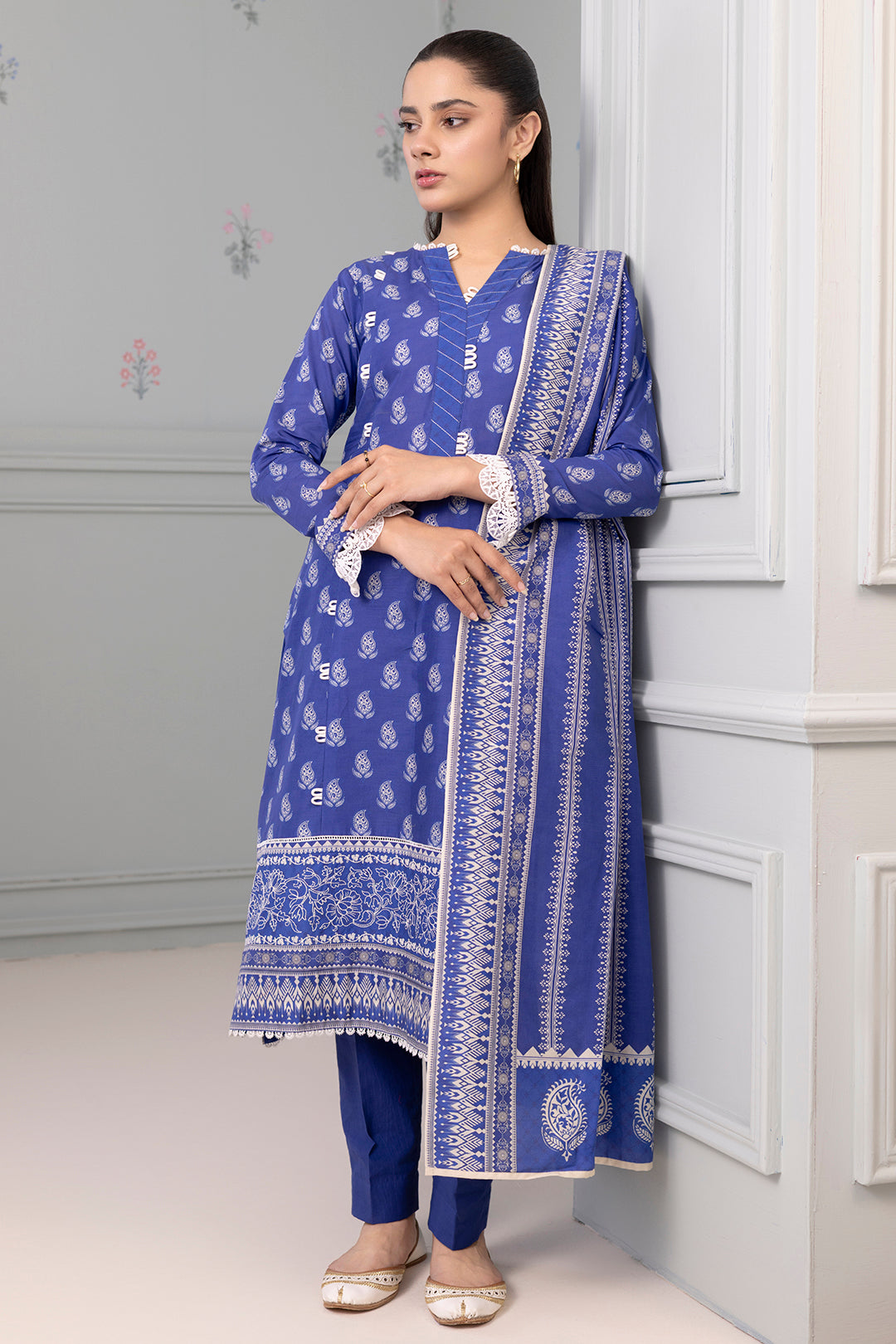 Embroidered Shirt Dupatta - 0487