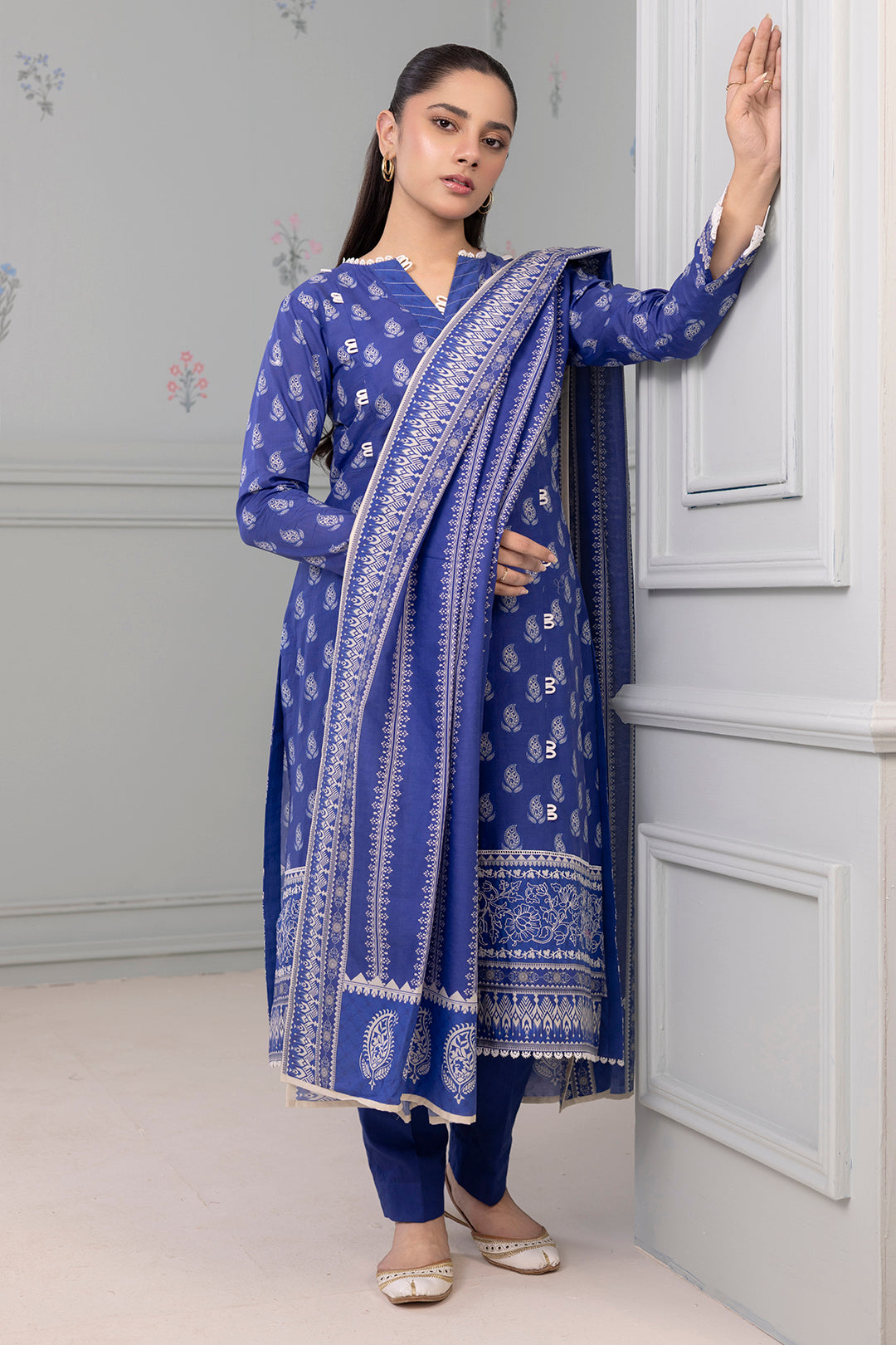 Embroidered Shirt Dupatta - 0487