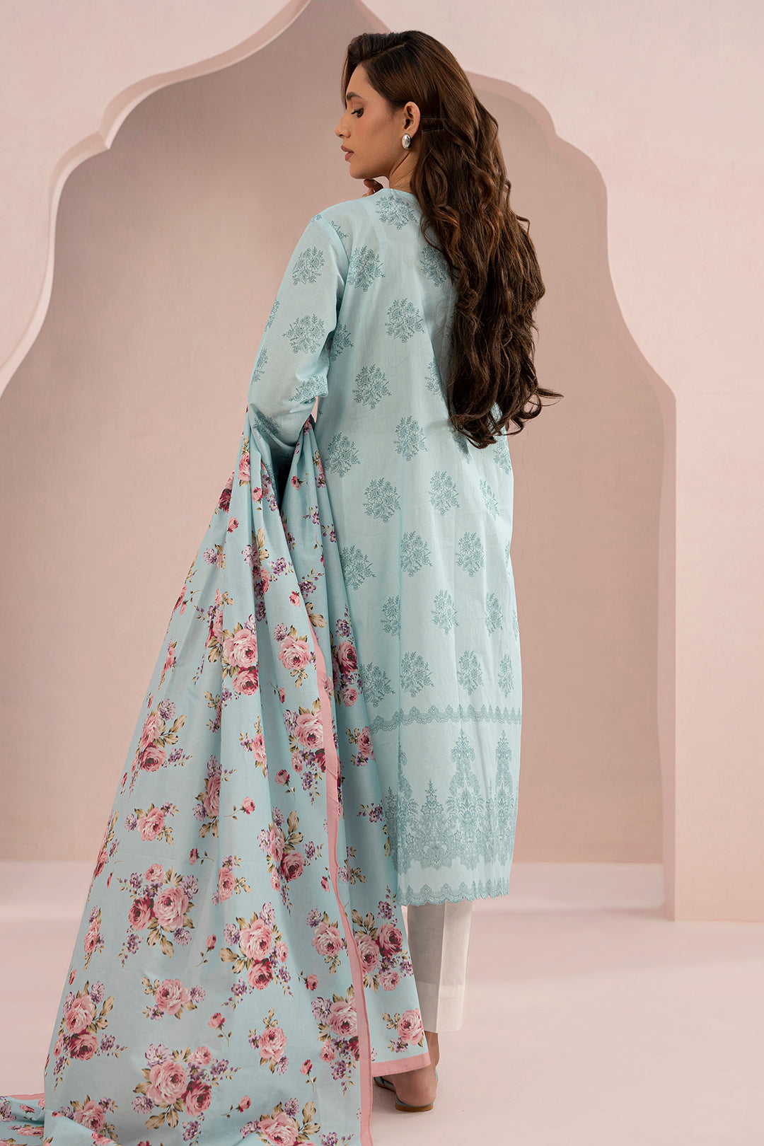 Embroidered Shirt Dupatta - 0488