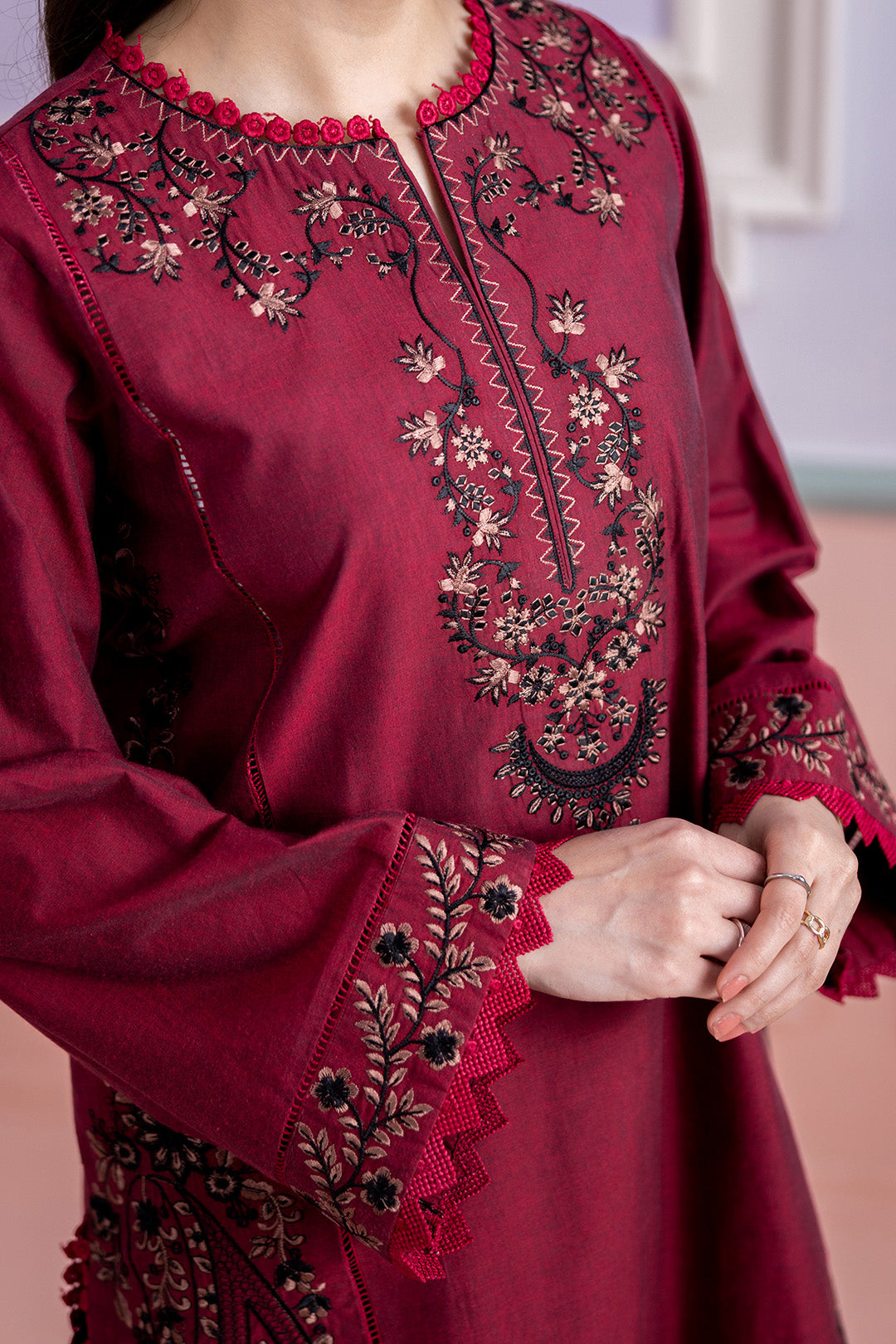 Embroidered Shirt Shalwar - 0528