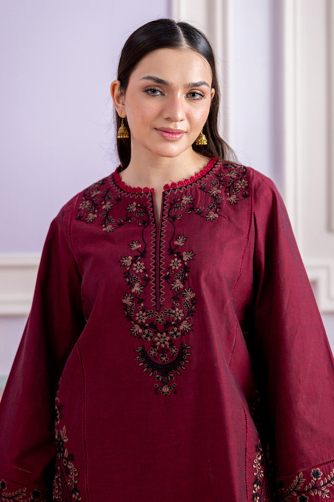 Embroidered Shirt Shalwar - 0528