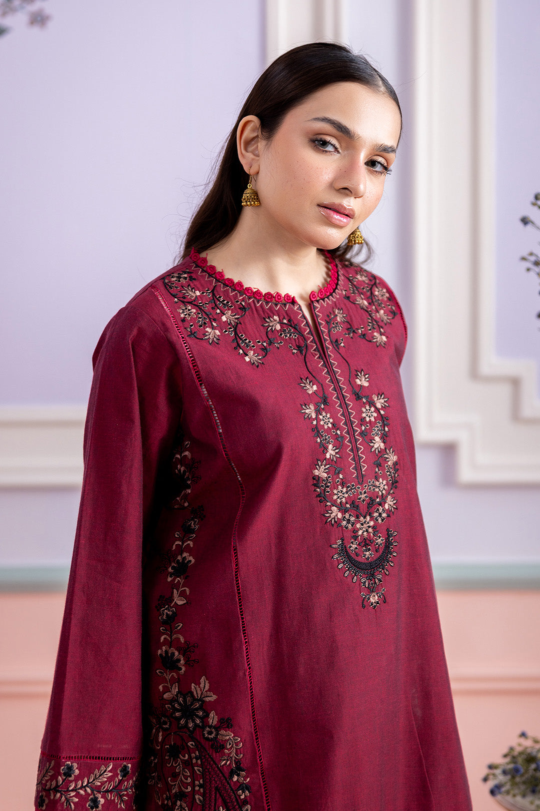 Embroidered Shirt Shalwar - 0528