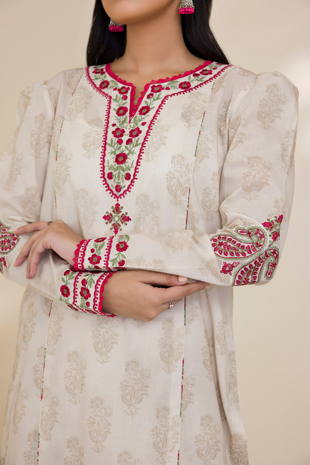 Embroidered Shirt Shalwar - 0555