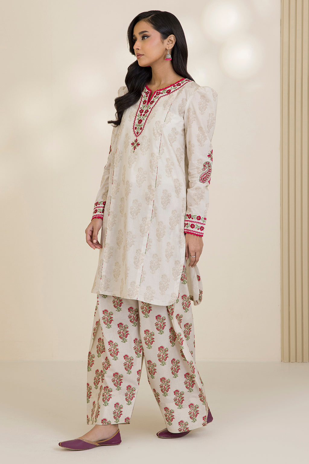 Embroidered Shirt Shalwar - 0555