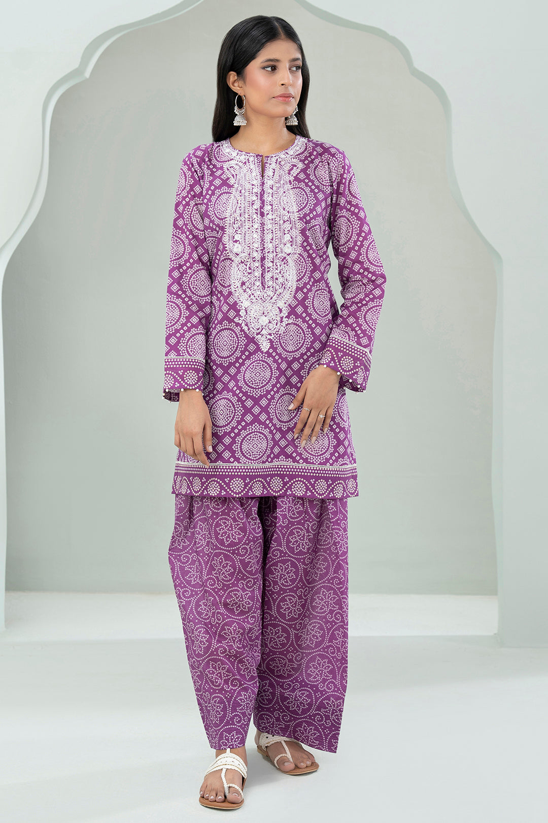 Embroidered Shirt Shalwar - 0559