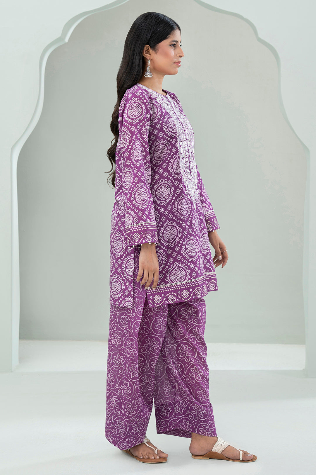 Embroidered Shirt Shalwar - 0559