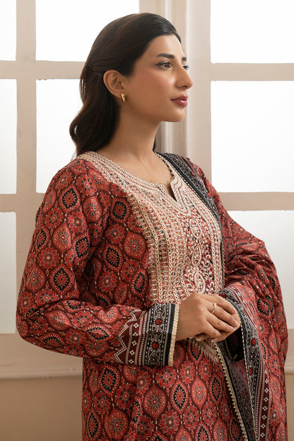 Embroidered Shirt Dupatta - 0560