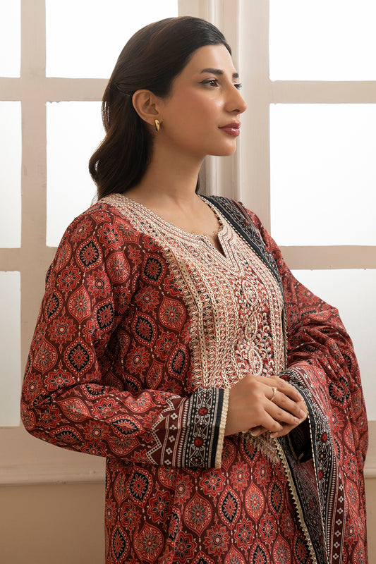 Embroidered Shirt Dupatta - 0560