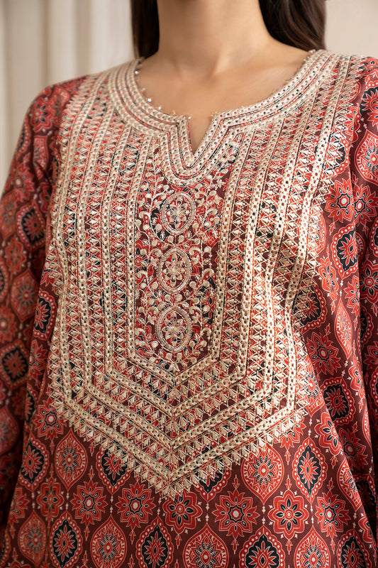 Embroidered Shirt Dupatta - 0560