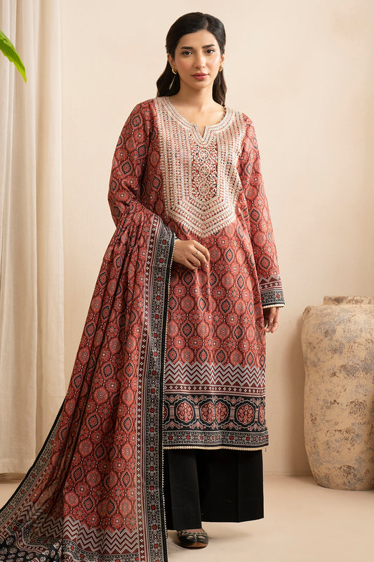 Embroidered Shirt Dupatta - 0560