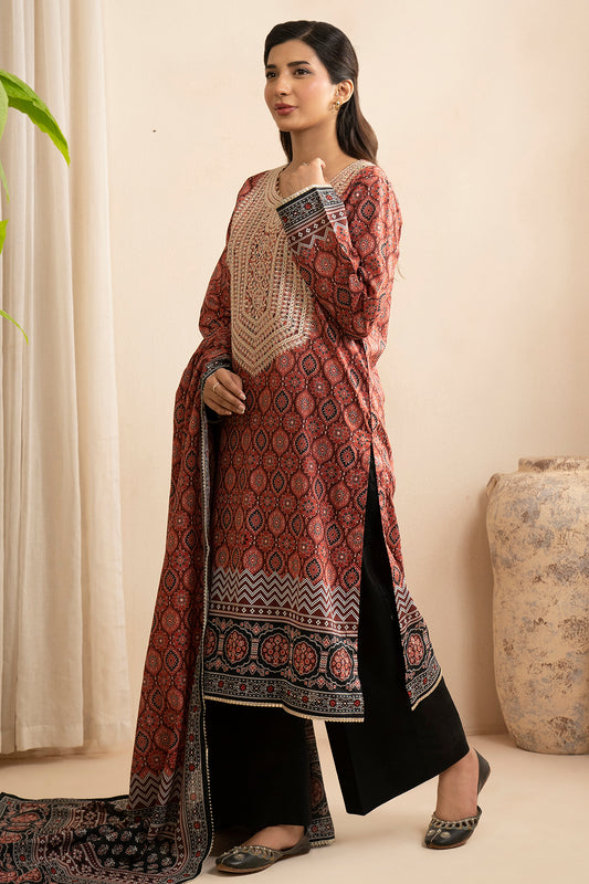 Embroidered Shirt Dupatta - 0560