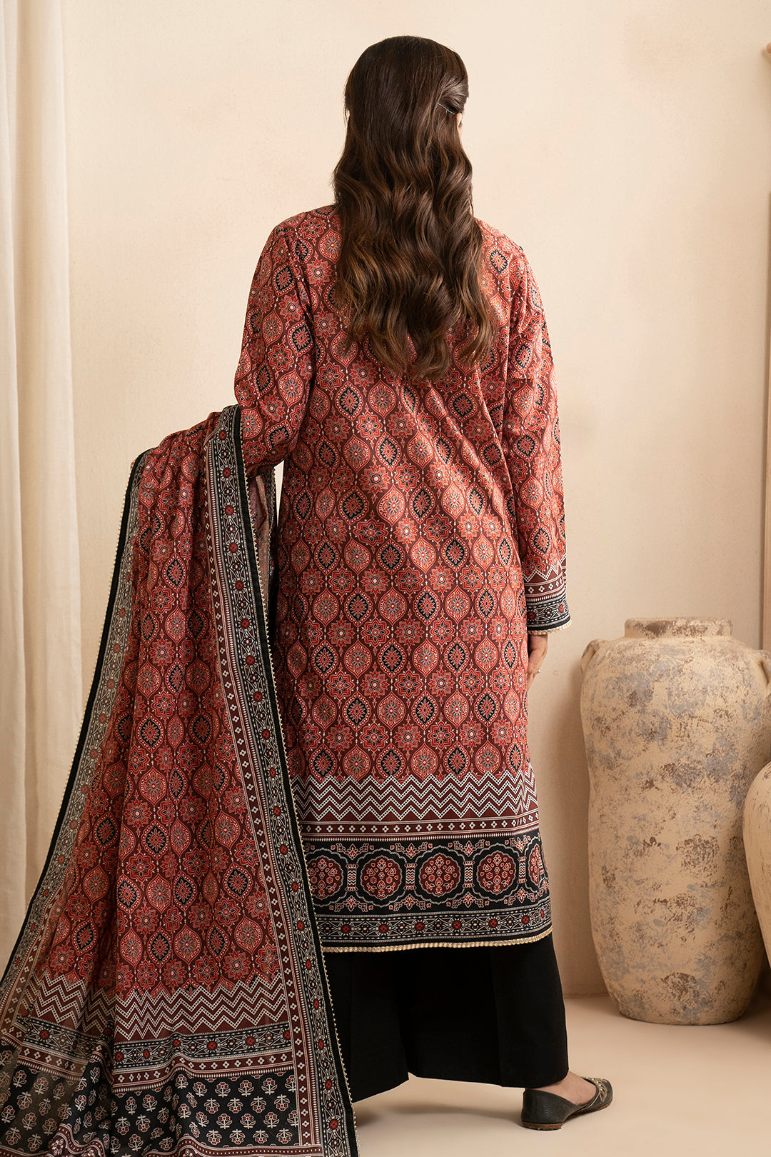 Embroidered Shirt Dupatta - 0560