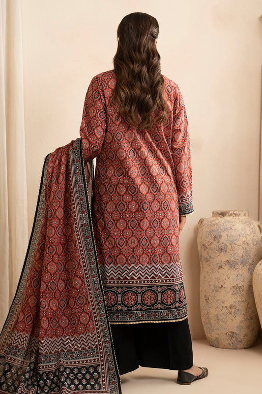 Embroidered Shirt Dupatta - 0560