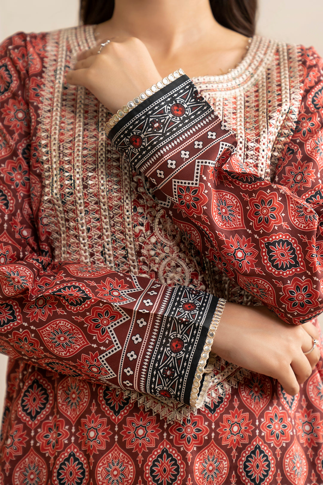 Embroidered Shirt Dupatta - 0560