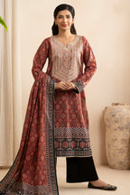 Embroidered Shirt Dupatta - 0560
