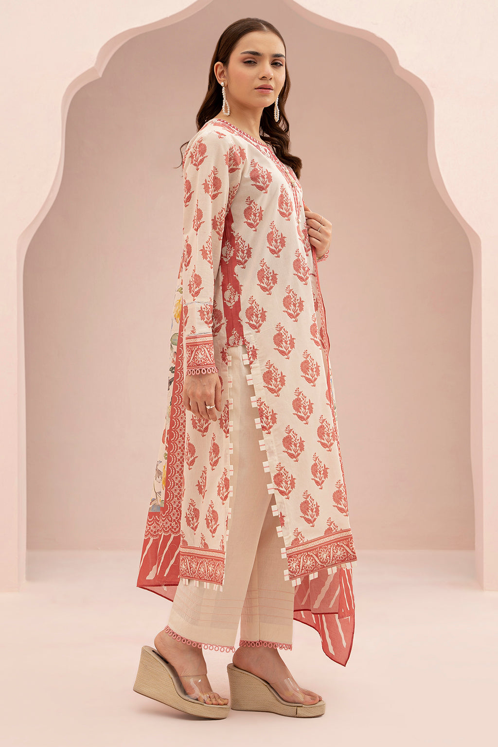 Embroidered Shirt Dupatta - 0563