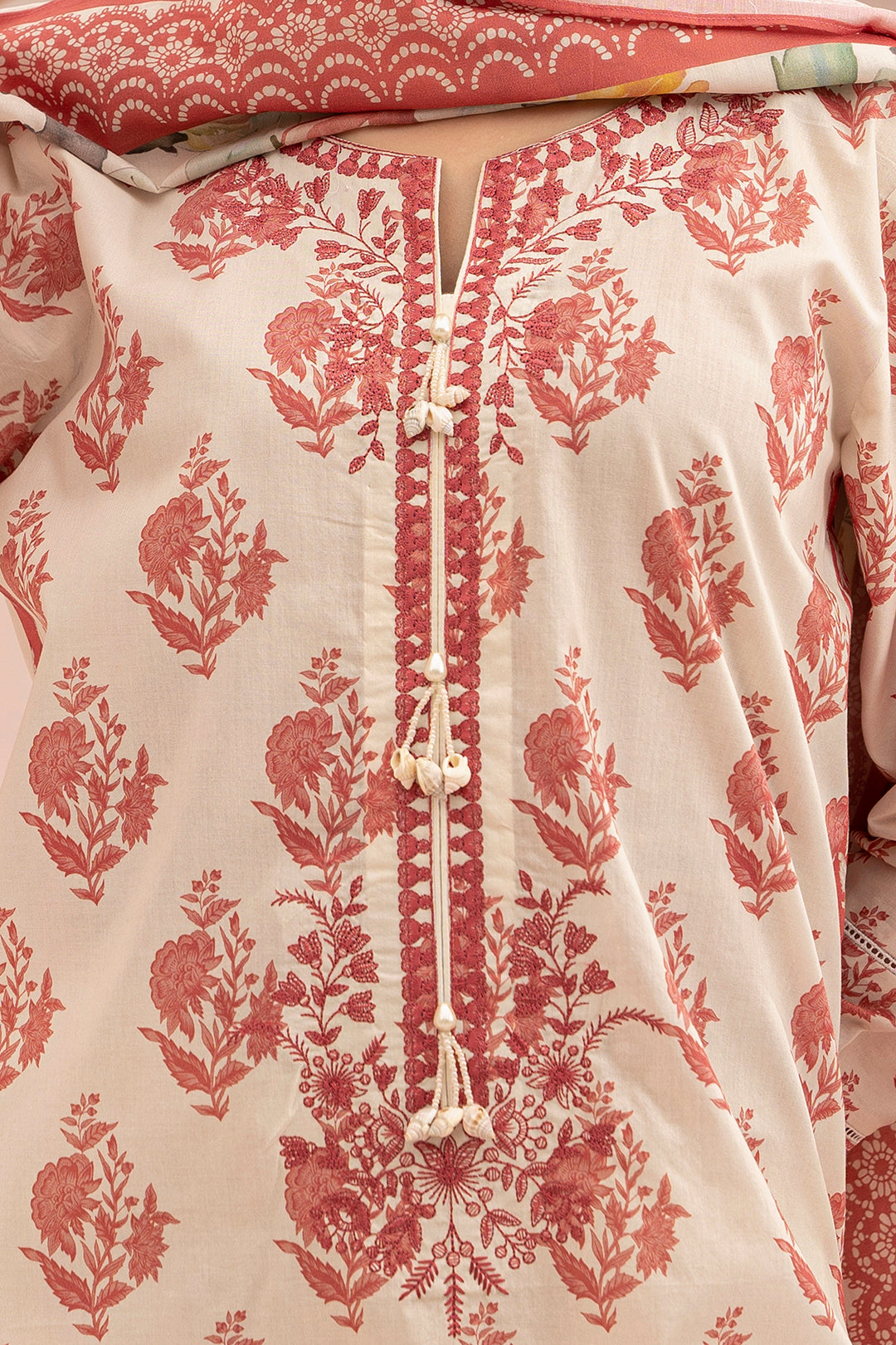 Embroidered Shirt Dupatta - 0563