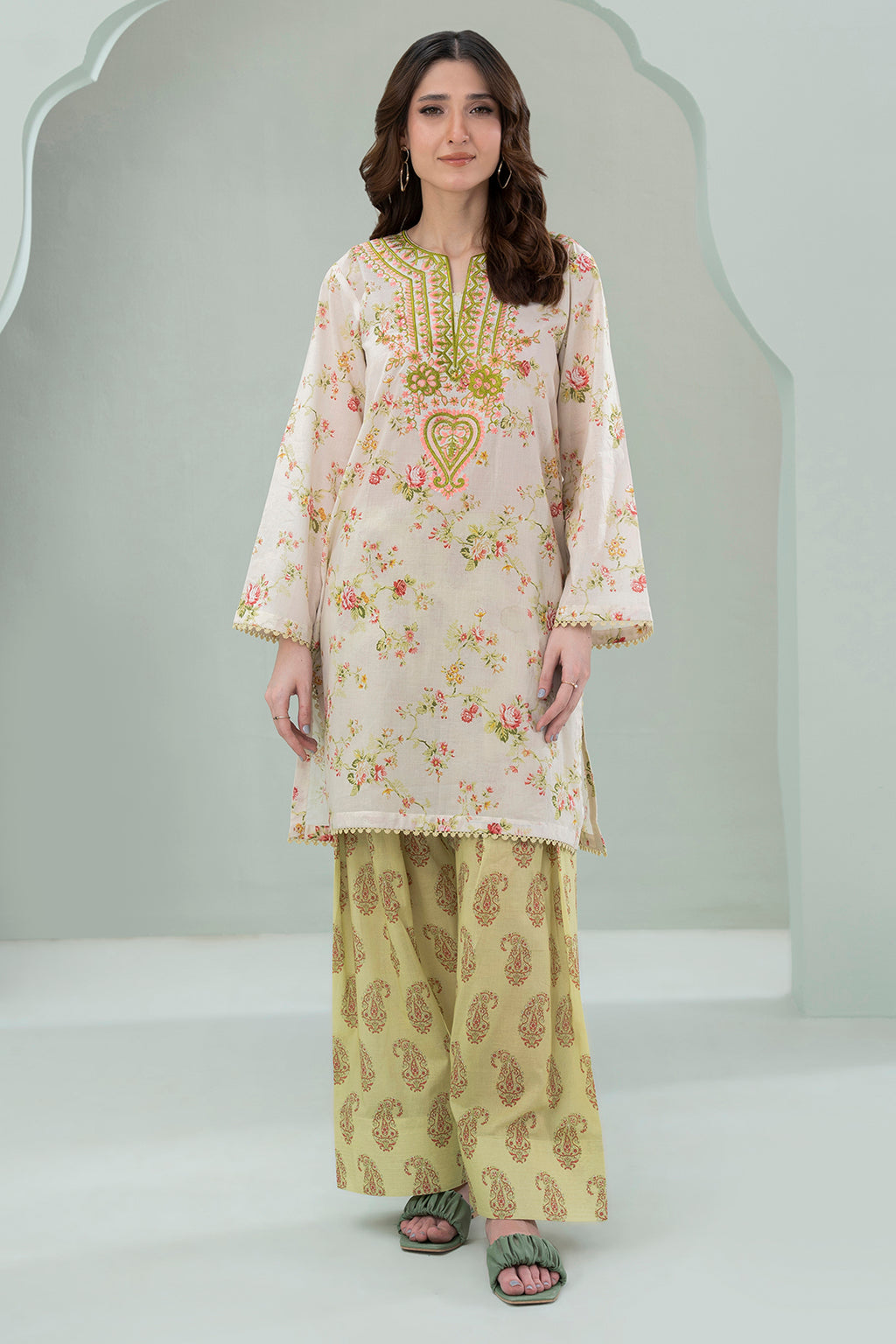 Embroidered Shirt Shalwar - 0637